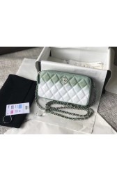 Top Chanel Clutch with Chain A70249 green HV09475yq38
