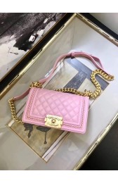 Top Chanel Flap Shoulder Bag Sheepskin Leather LE BOY A67085 pink HV01900eo14