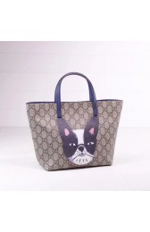 Top Gucci GG new fabric tote bag cat 410812 blue HV07010eo14