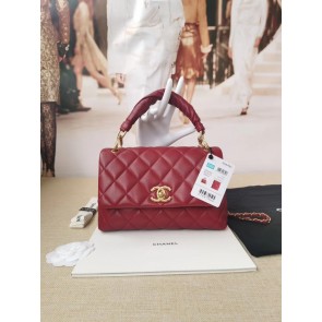 AAA 1:1 Chanel Original Lather Flap Bag AS2044 red HV08081vi59