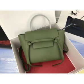 AAA Replica Celine mini Belt Bag Original Calf Leather A98310 green HV06462VB75