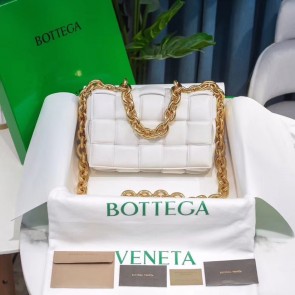 AAAAA Bottega Veneta THE CHAIN CASSETTE Expedited Delivery 631421 white HV03802aM93