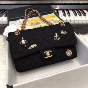 Best Chanel Original Classic Handbag A01112 black HV00080Ml87