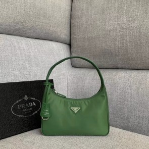 Best Prada Re-Edition nylon Tote bag 91204 green HV09570Ml87