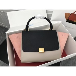 Best Quality Celine Trapeze Bag Original Leather 3342 Pink black grey HV08508xb51