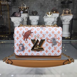 Best Quality Louis Vuitton TWIST MM M50282 white&orange HV08873xb51