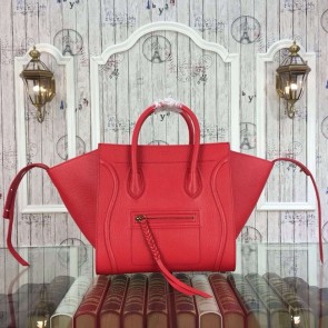 Celine Luggage Phantom Bags Original Leather 9901-2 Red HV05922lq41