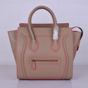 Celine Luggage Tote Bag Original Leather 8802-2 Light Pink HV11043zS17
