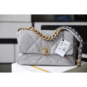 Chanel 19 flap bag AS1161 grey HV08916XW58