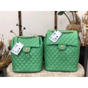 Chanel Backpack Sheepskin Original Leather 83431 green HV08377SS41