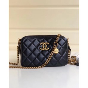 Chanel classic clutch with chain A94105 black HV08660OG45