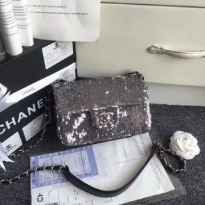 Chanel Flap Beads Shoulder Bag CF1116 silver HV08476jf20