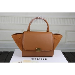 Copy 2015 Celine classic nubuck leather with original leather 3345 light coffee HV10386Kn92