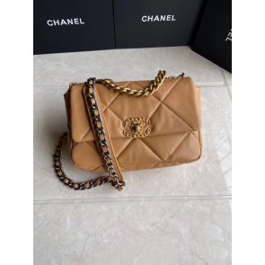Fake Best Chanel 19 flap bag AS1160 brown HV08356Nk59