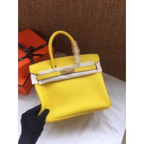 Fake Hermes Birkin Tote Bag Original Togo Leather BK35 yellow HV02005pE71