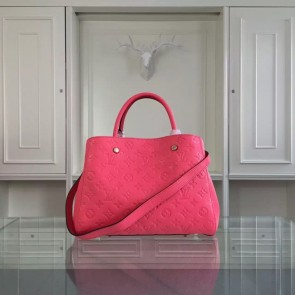 Fashion Louis Vuitton Monogram Empreinte Montaigne MM 41060 pink HV10499Of26