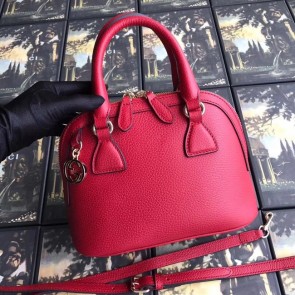 Gucci GG Leather Tote Bag 449661 red HV08634TV86