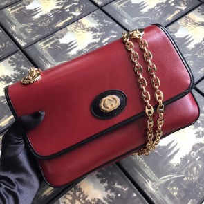 Gucci GG Original Leather Shoulder Bag 576421 Red HV10208nQ90
