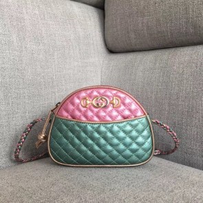 Gucci Laminated leather mini bag 534951 Pink&blue HV00014UM91