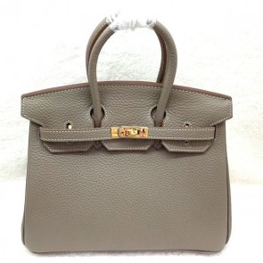 Hermes Birkin 25CM Tote Bag Original Leather H25 Gray HV00328Yv36
