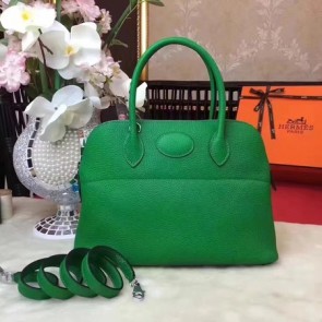 Hermes Bolide Original Togo leather Tote Bag HB31 green HV10959Lp50