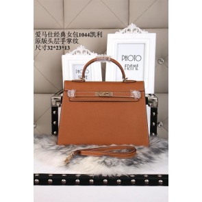 Hermes epsom leather kelly Tote Bag 1044 Camel HV01898Ea63