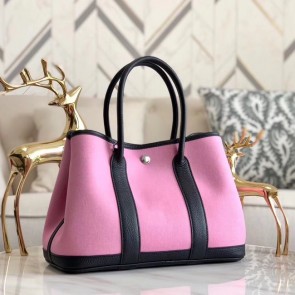 Hermes Garden Party 36cm Tote Bags Original Leather A3698 Pink HV09814Sy67