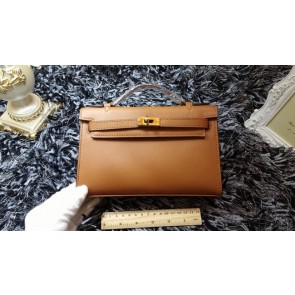 Hermes Kelly 22cm mini tote bag calf leather K011 wheat HV10423KX22