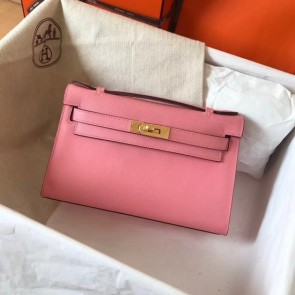 Hermes original epsom leather kelly Tote Bag KL2833 pink HV09286Yr55