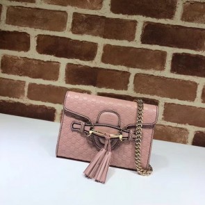 Hot Replica Gucci Mini leather bag 449636 pink HV08773wR89