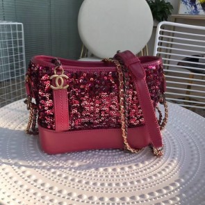 Imitation Chanel gabrielle small hobo bag A91810 rose HV11744EY79