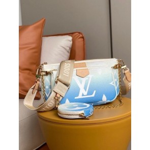 Imitation Louis Vuitton MULTI POCHETTE ACCESSOIRES M57633 Blue HV10568lH78