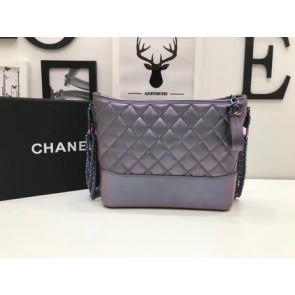 Knockoff Best Chanel GABRIELLE Original Shoulder Bag A93842 Gray rainbow HV01700sm35