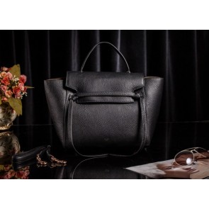 Knockoff Celine Belt Bag Original Litchi Leather 3345 Black HV03352ch31