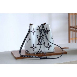 Louis Vuitton Monogram Canvas Neonoe Adjustable Strap Handbag M44020 white HV08451Il41