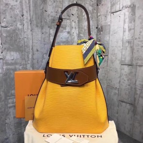 Louis Vuitton original Epi leather TWIST BUCKET M52803 yellow HV06768Yo25
