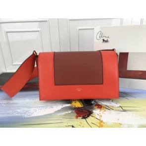Replica Celine frame Bag Original Calf Leather 5756 Orange .red HV10549CQ60
