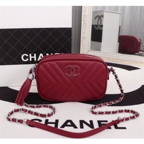 Replica Chanel Calfskin Camera Case bag A57617 red HV10473UD97