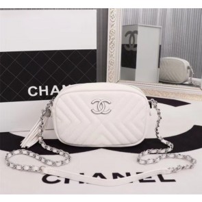 Replica Chanel Calfskin Camera Case bag A57617 white HV05945ec82