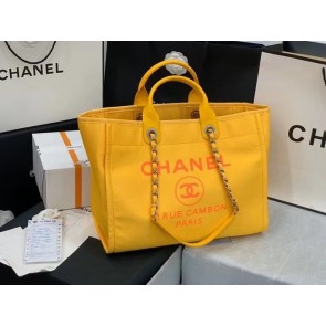 Replica Chanel Original large shopping bag 66941 yellow HV10162Vi77