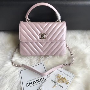 Replica Chanel Small Flap Bag with Top Handle B92236 Pink HV05518ls37