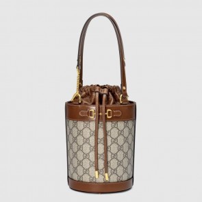 Replica Cheap Gucci Horsebit 1955 small bucket bag 637115 brown HV09266Mq48
