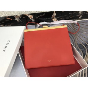 Replica Fashion CELINE MINI CLASP BAG IN SMOOTH CALFSKIN 181053 red HV00705yI43