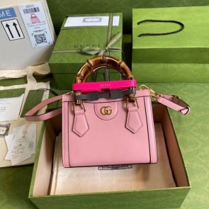 Replica Fashion Gucci Diana mini tote bag 655661 pink HV07230yI43