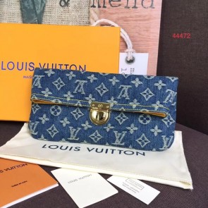 Replica Louis Vuitton Denim Clutch bag M44472 blue HV07629CQ60