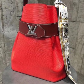 Replica Louis Vuitton original Epi leather TWIST BUCKET M52803 red HV00094aG44
