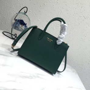 Replica Prada saffiano lux tote original leather bag bn4458 green HV10550KG80