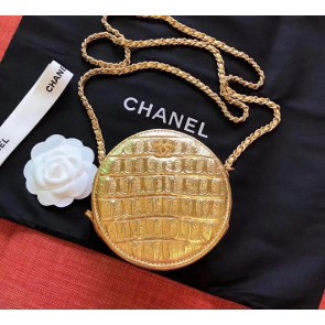 Top Chanel Calfskin & Gold-Tone Metal AP0366 Gold HV01080yq38