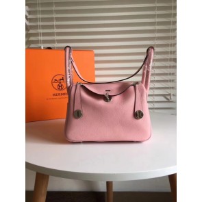 Top Hermes Lindy togo Original Leather Shoulder Bag 5086 Pink HV10606lE56