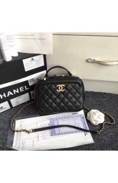 AAA 1:1 Chanel Flap Bag vanity case Calfskin & Gold-Tone Metal A57905 black HV06621vi59